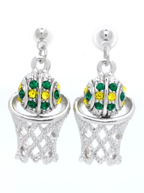 Basketball Hoop POST Earrings - Two Color