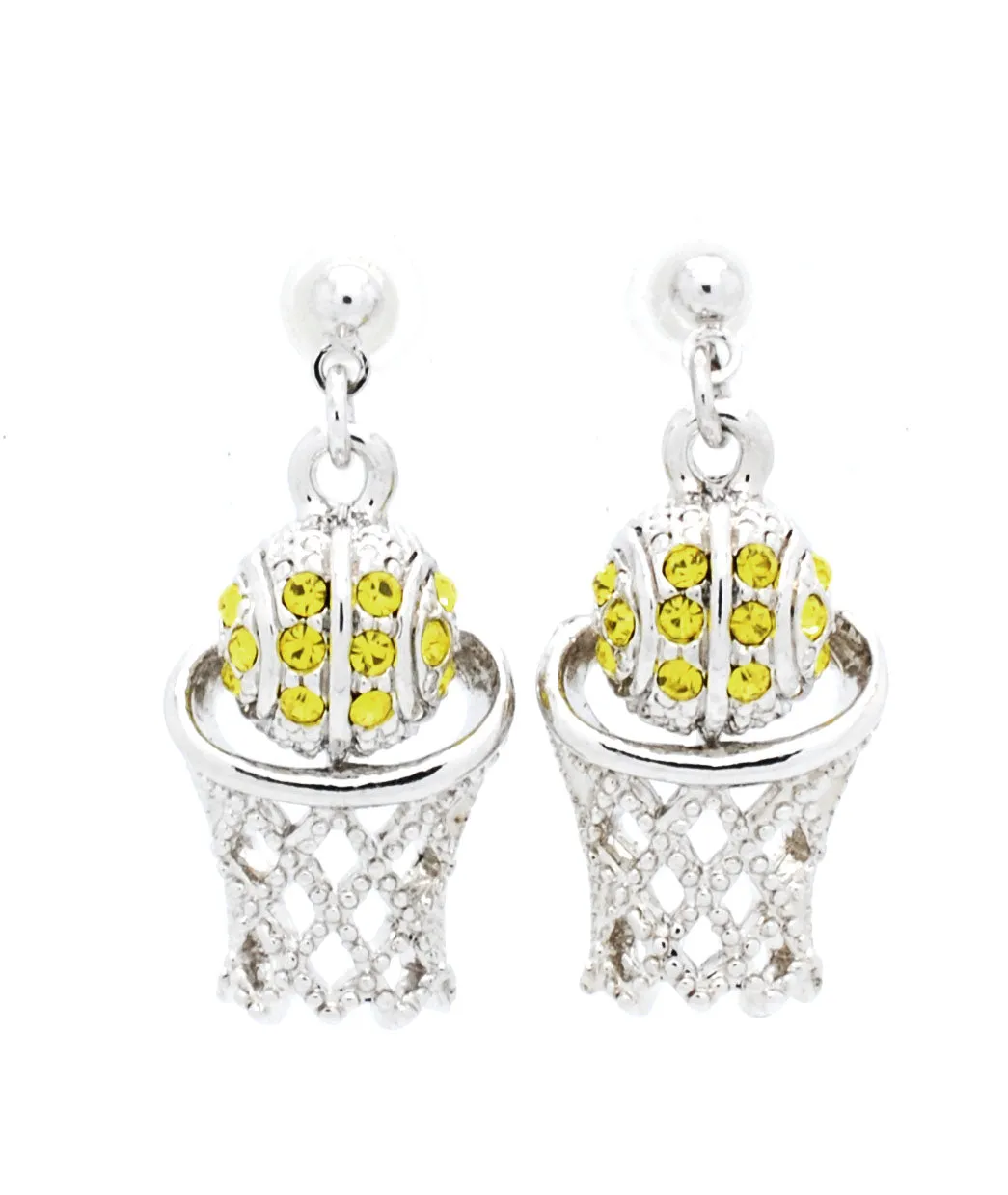 Basketball Hoop POST Earrings