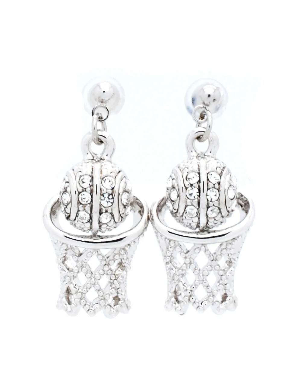 Basketball Hoop POST Earrings