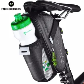 Bicycle Saddle Bag With Water Bottle Pocket Waterproof