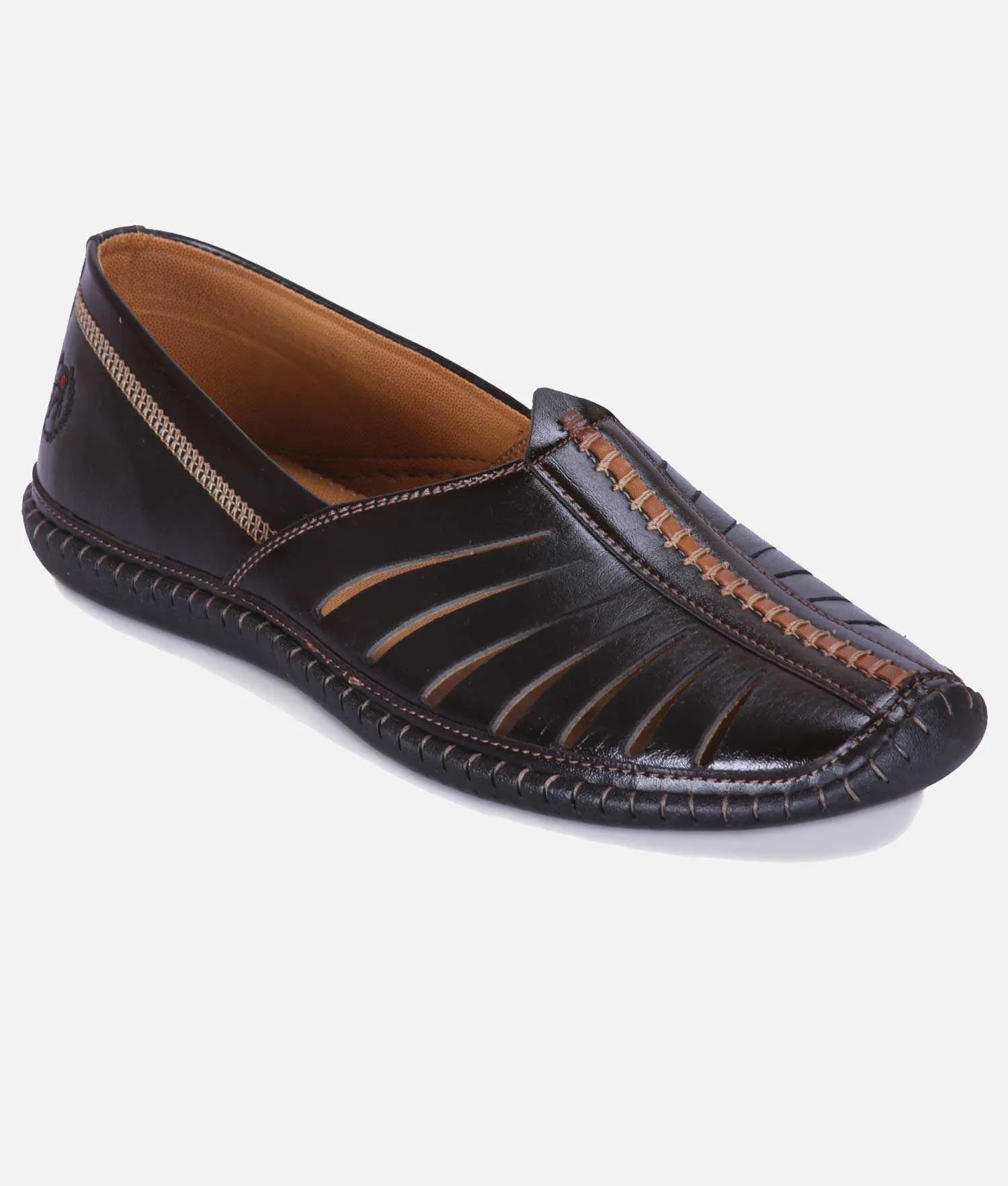 Big Boon Men's Ethnic shoes in nagra sandal style