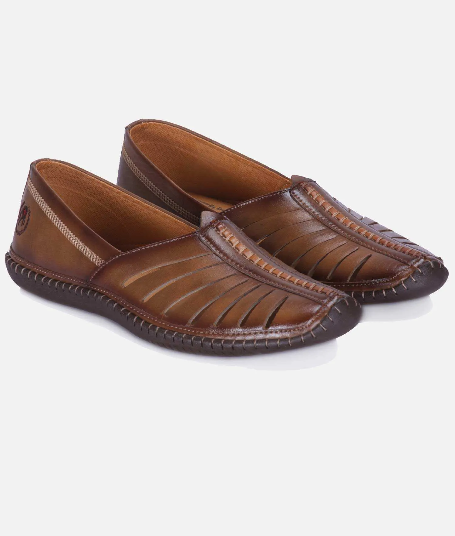 Big Boon Men's Ethnic shoes in nagra sandal style