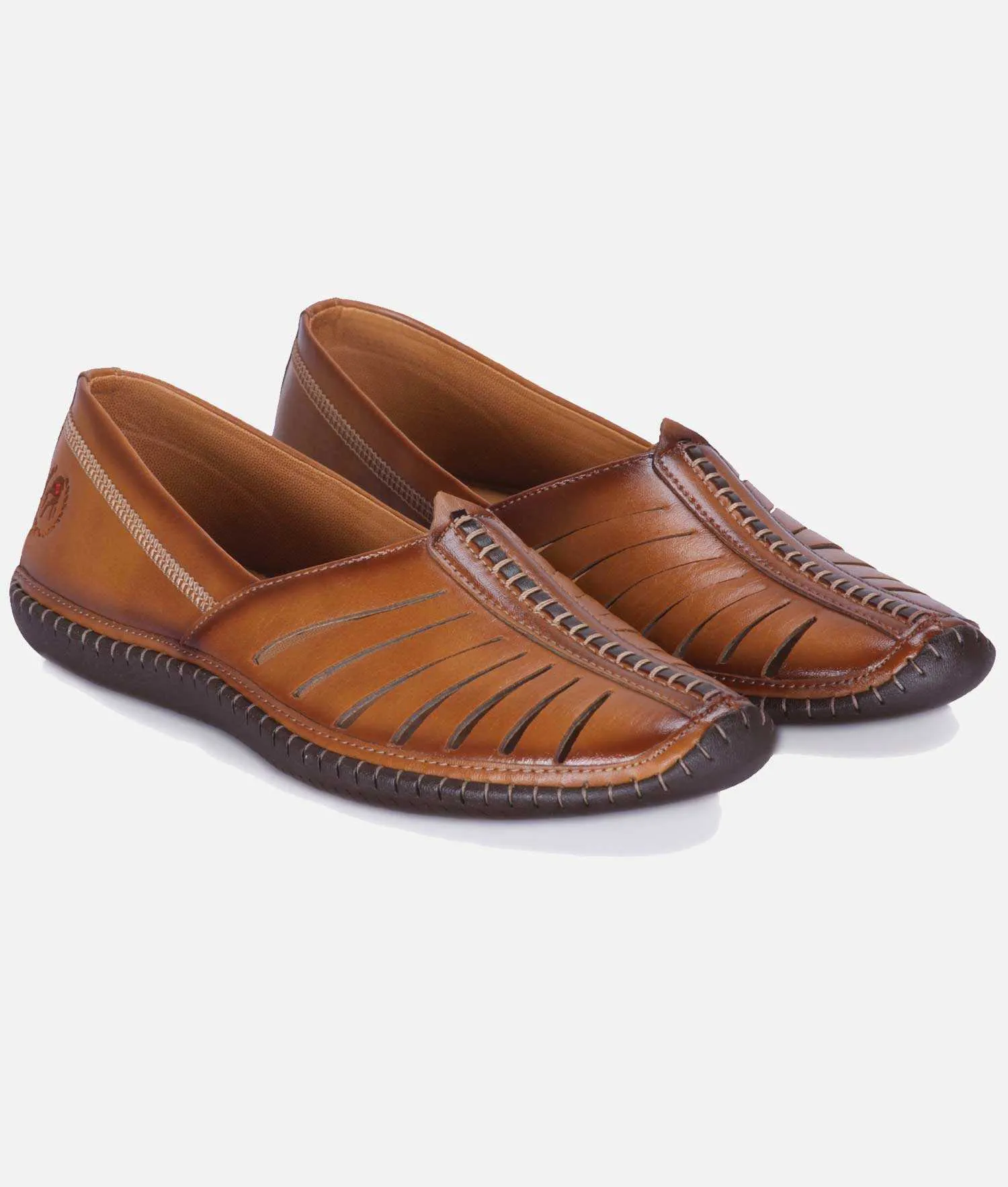 Big Boon Men's Ethnic shoes in nagra sandal style