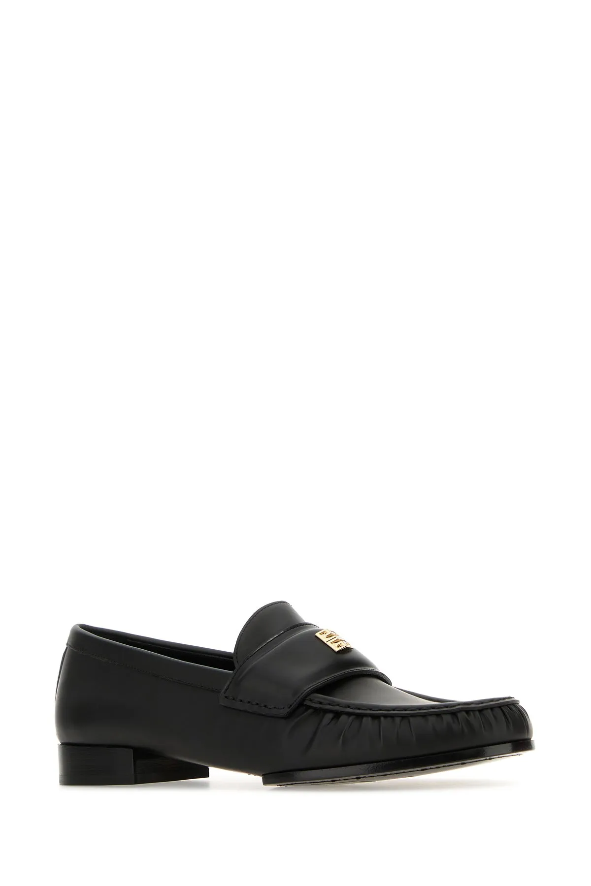 Black leather 4G loafers