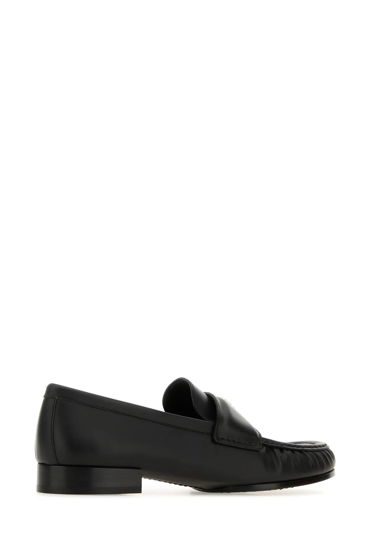 Black leather 4G loafers