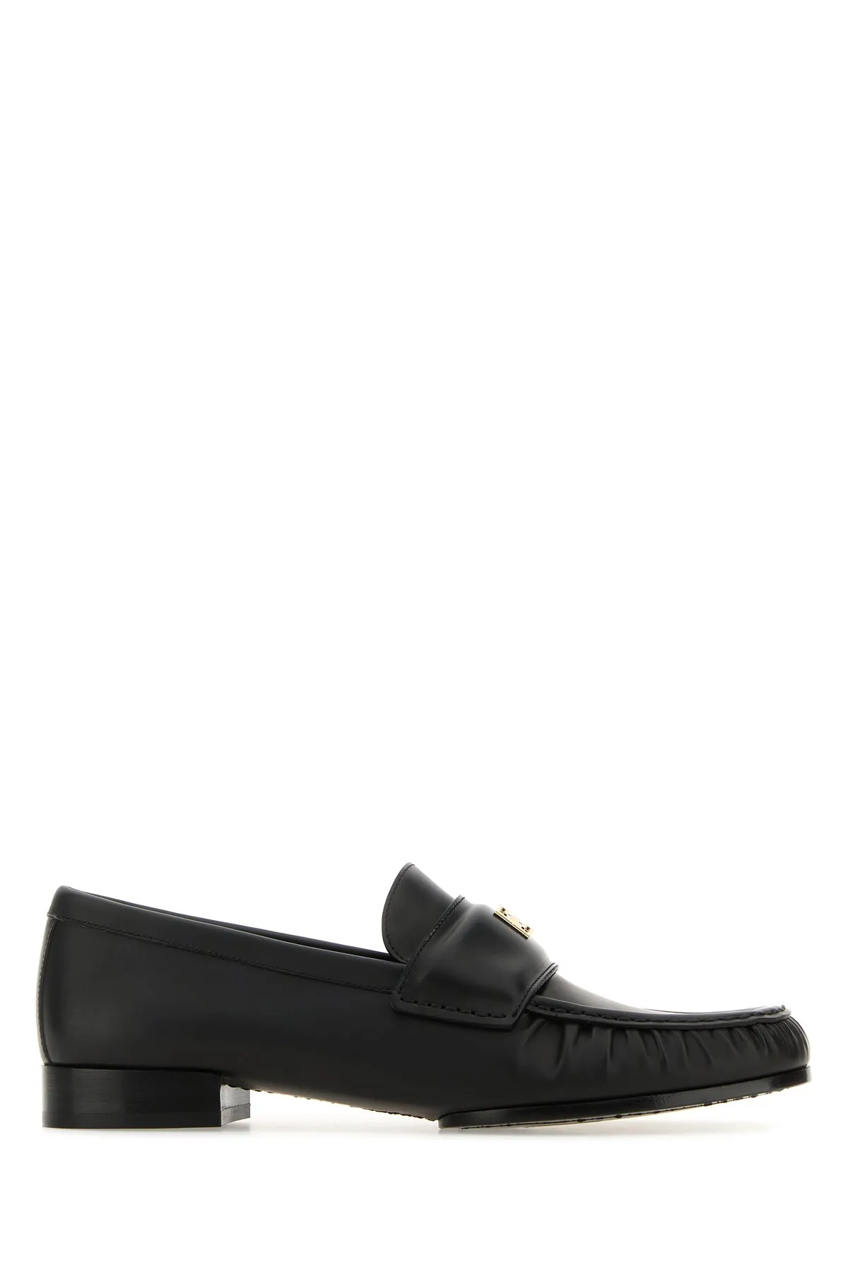 Black leather 4G loafers