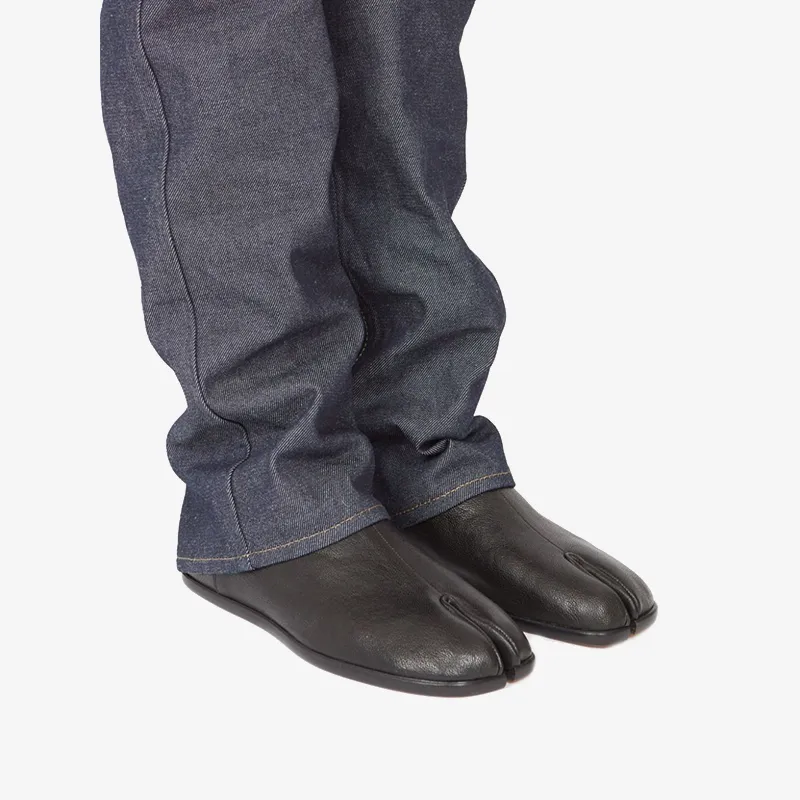 Black Slip-On Leather Loafers Unisex