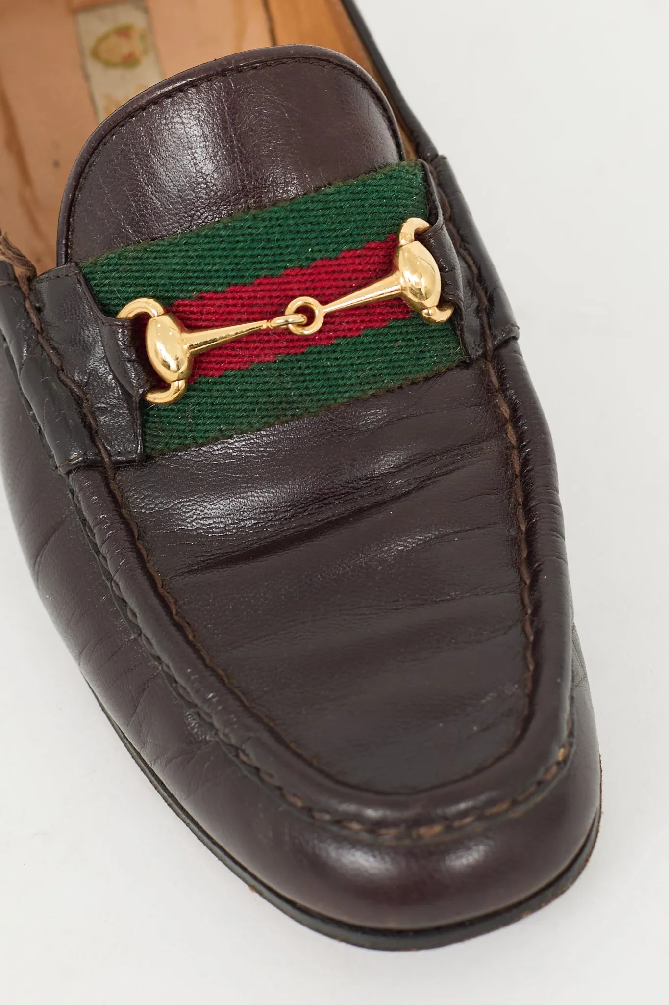 Brown & Multi Leather Webbed Loafer