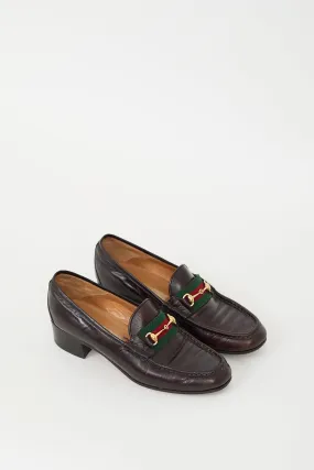 Brown & Multi Leather Webbed Loafer