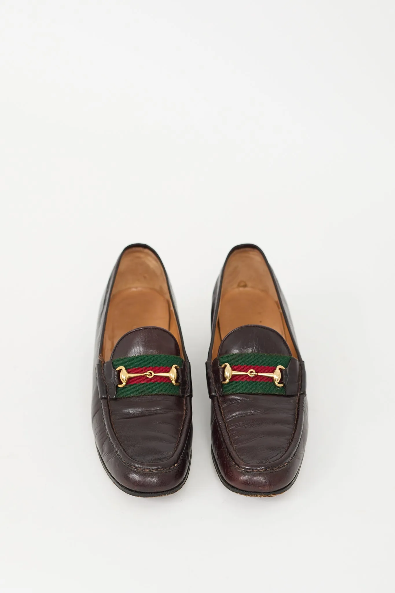 Brown & Multi Leather Webbed Loafer