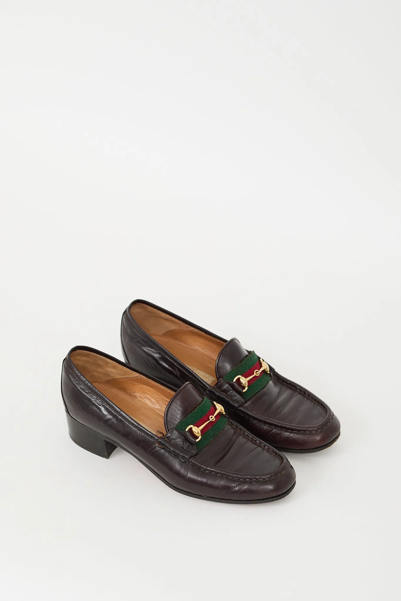 Brown & Multi Leather Webbed Loafer