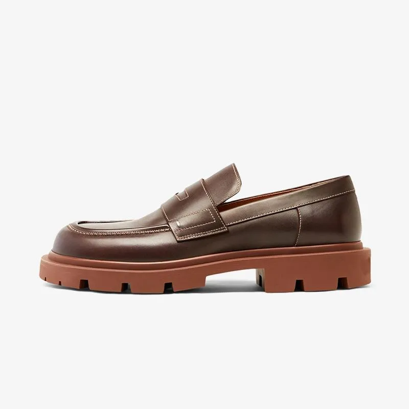 Coffee Brown Calf Leather Shoes