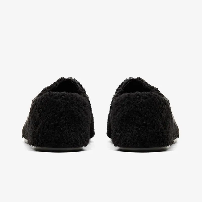 Faux Fur Spilt-Toe Shoes