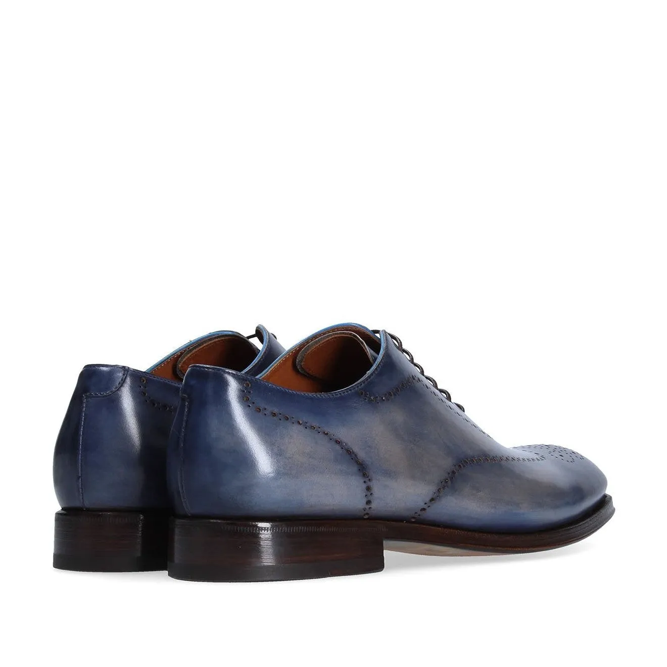 Franceschetti "Venice In Love" Men's Shoes Calf-Skin Hand-Painted Art Sole Leather Oxfords (FCCT1067)