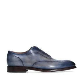 Franceschetti "Venice In Love" Men's Shoes Calf-Skin Hand-Painted Art Sole Leather Oxfords (FCCT1067)