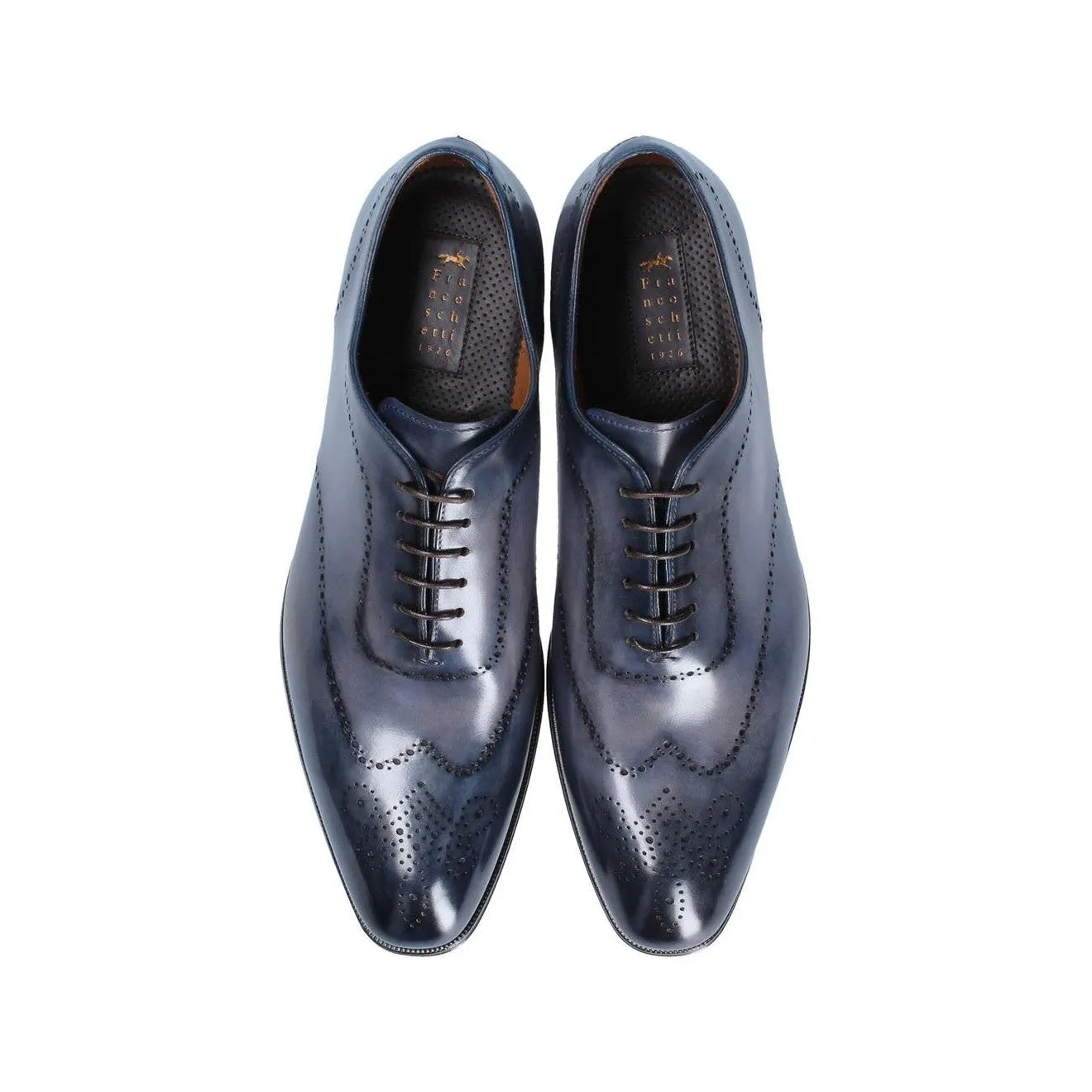 Franceschetti "Venice In Love" Men's Shoes Calf-Skin Hand-Painted Art Sole Leather Oxfords (FCCT1067)