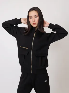Functional Black Fleece Sweatshirt