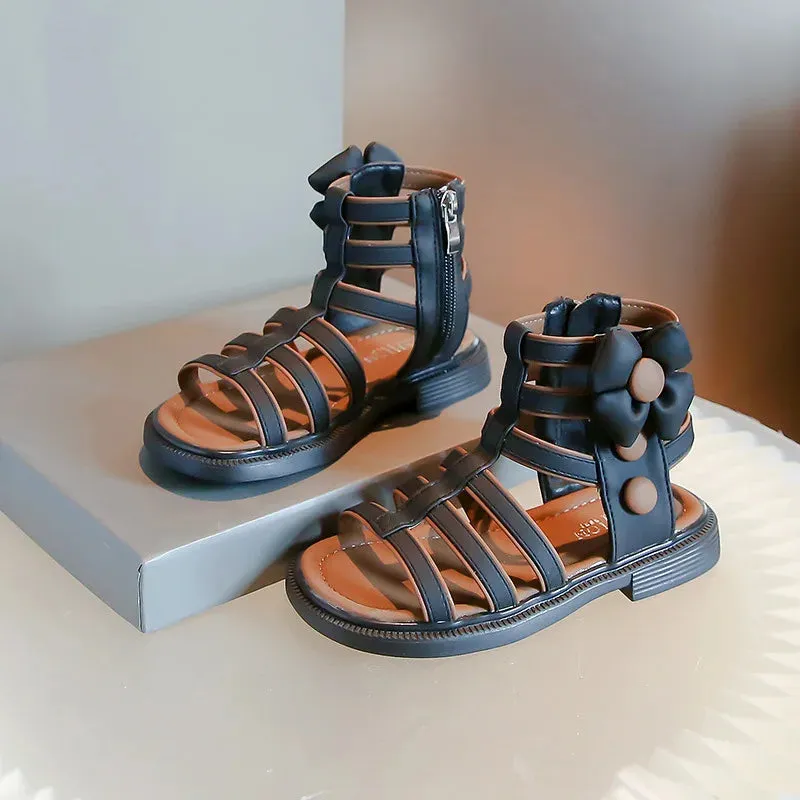 Girls Comfortable Soft Bottom Flat Beach Sandals