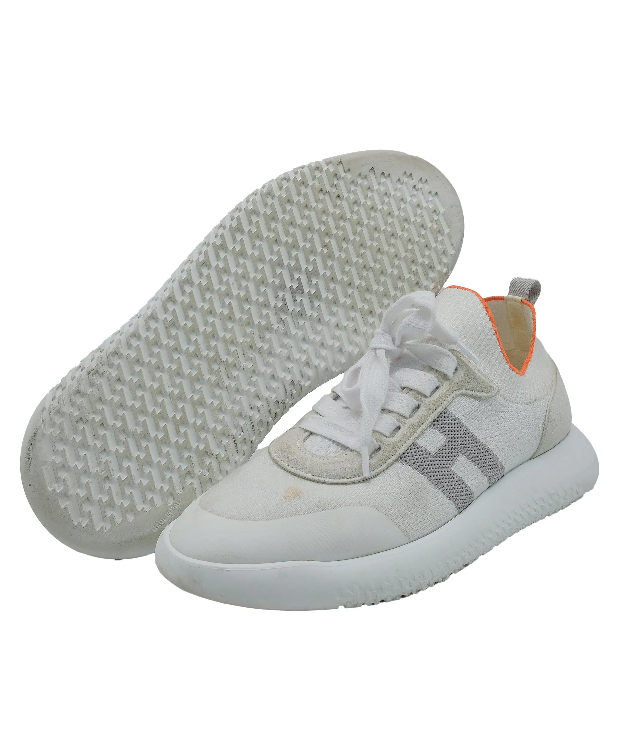 Hermes Bouncing Sneakers White 40 RJC3380