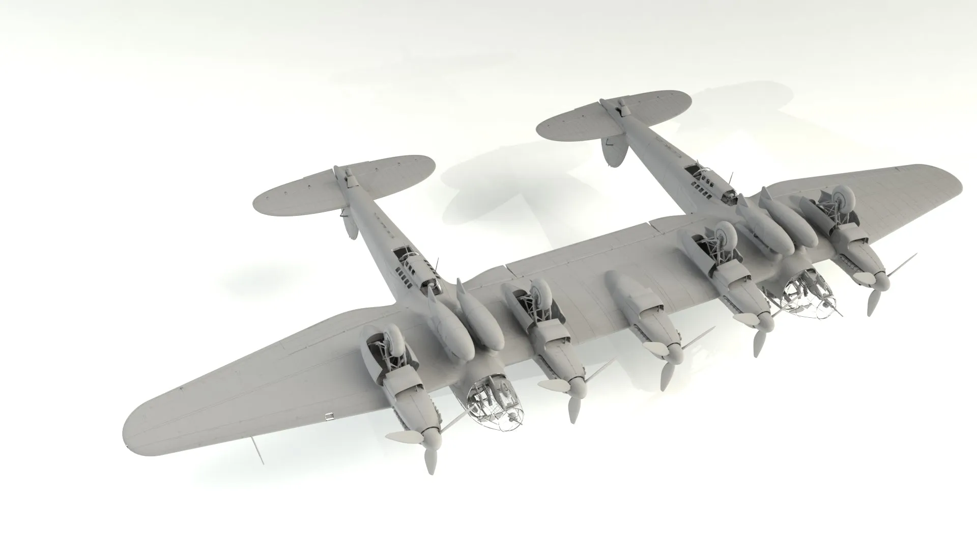 ICM Aircraft 1/48 WWII German He111Z1 Zwilling Glider Tug Aircraft (New Tool) Kit