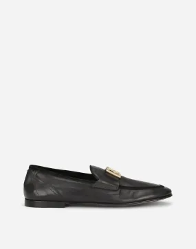 Interlocking DG-Plaque Leather Loafers