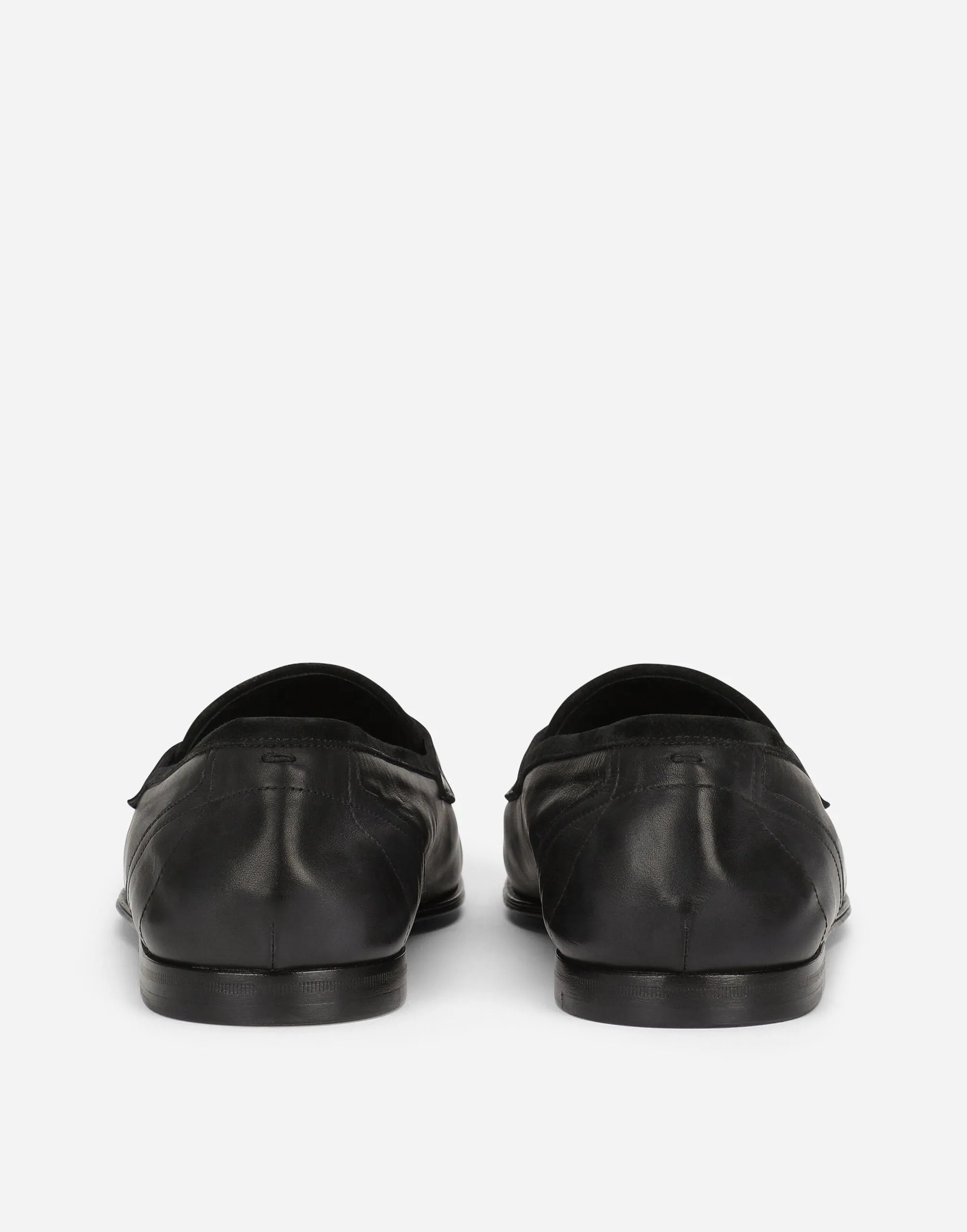 Interlocking DG-Plaque Leather Loafers