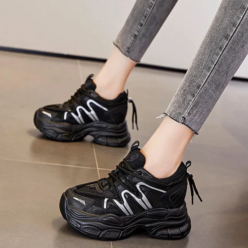Joskaa 2024 New Vulcanized Chunky Platform Sneakers