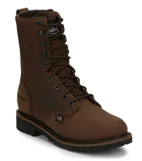 Justin Men's Drywall 8 Inch WP Lace-Up