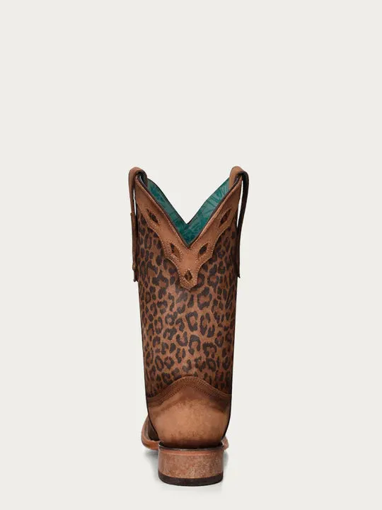 LEOPARD PRINT SQUARE TOE Style No. C3788