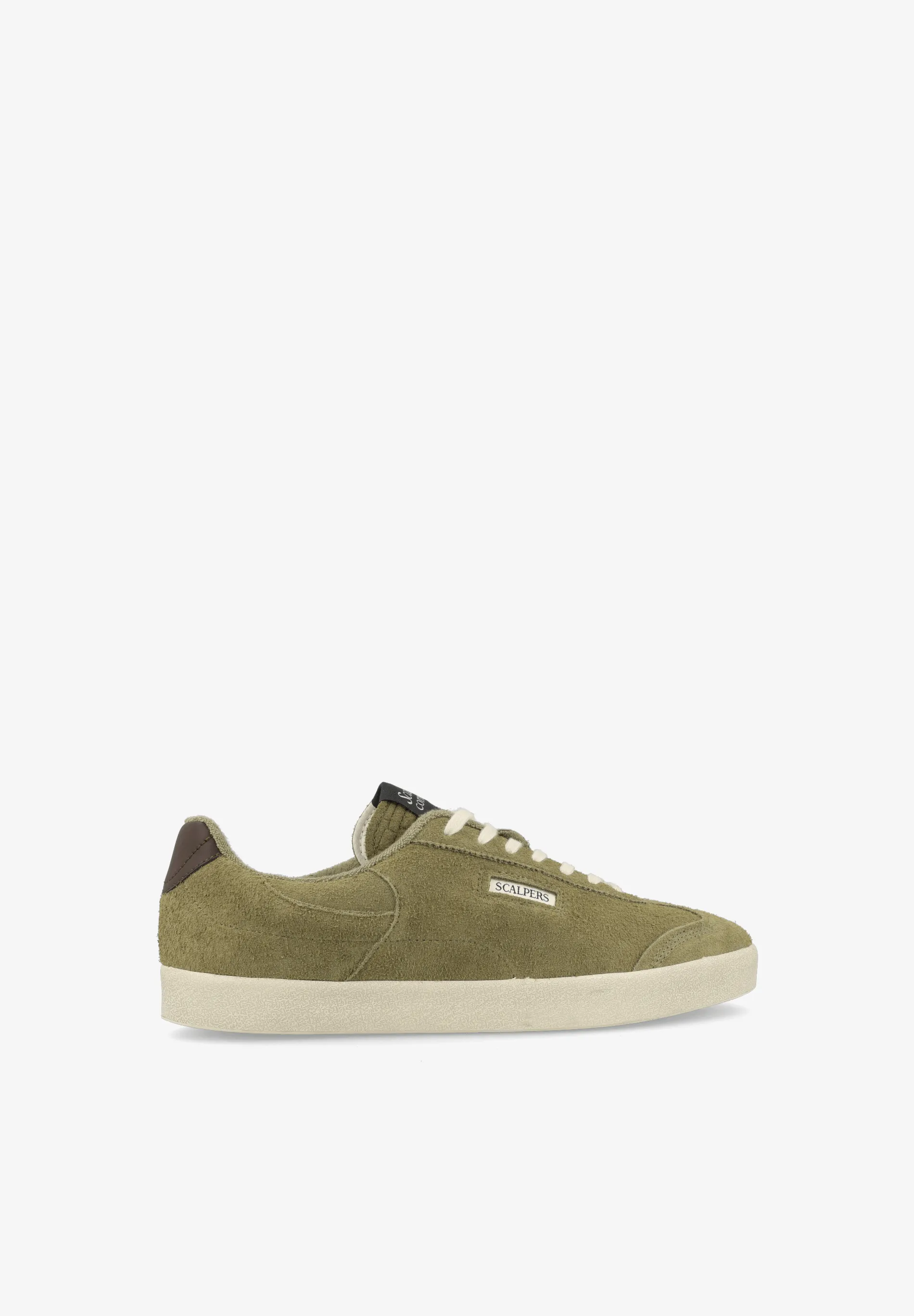 LOW-TOP SUEDE SNEAKERS WITH SIDE LOGO