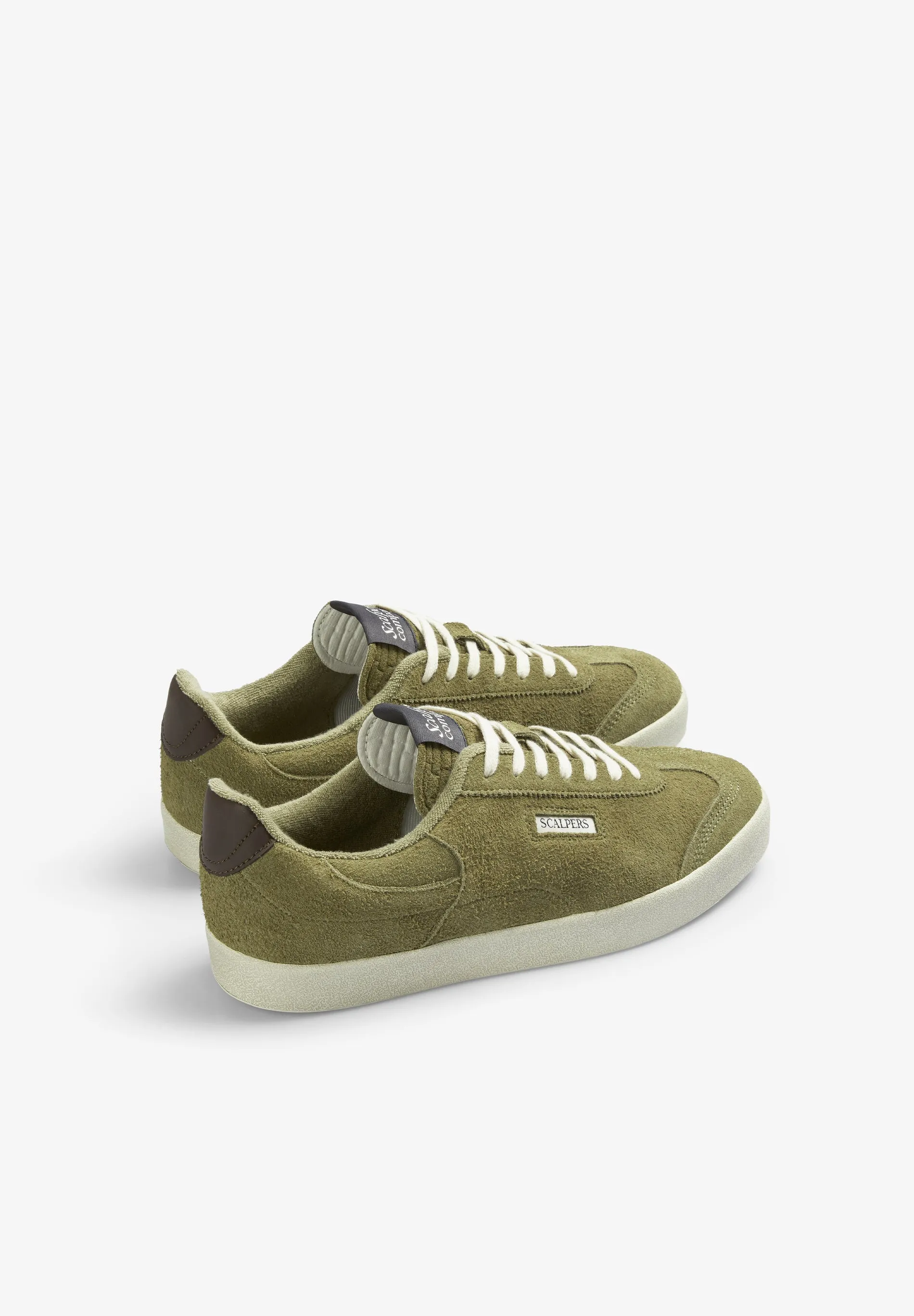 LOW-TOP SUEDE SNEAKERS WITH SIDE LOGO