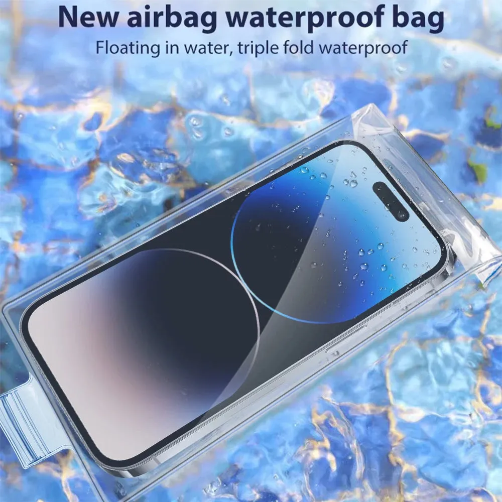 Motorcycle Handlebar Waterproof Clear Phone Pouch Transparent Underwater Cellphone Covers High Sensitivity Phone Rain Cover