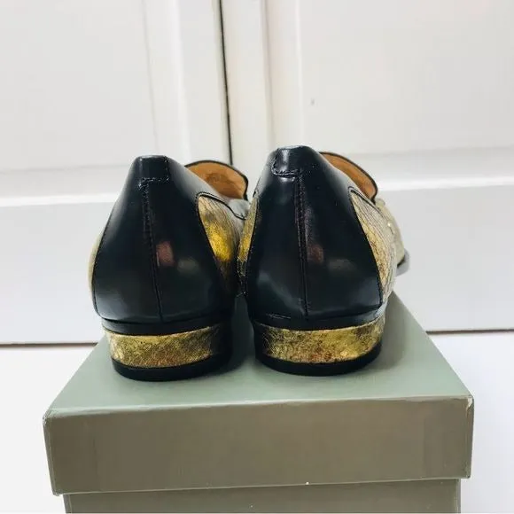 *New* EIGHT FIFTEEN Patti Gold Leather Loafers Size 7.5