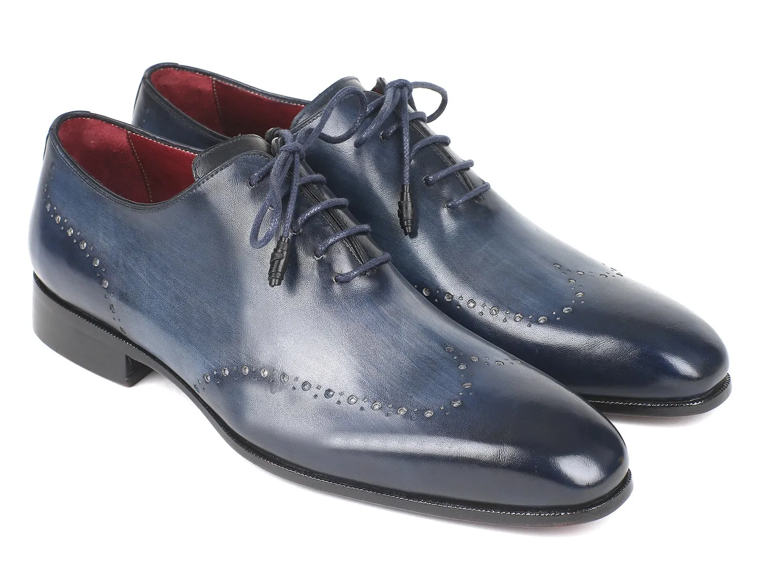 Paul Parkman Men's Navy Wingtip Oxfords