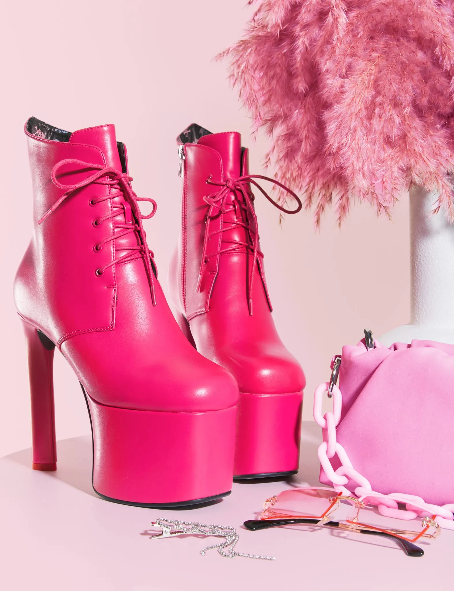 Prom Queen Platform Ankle Boots