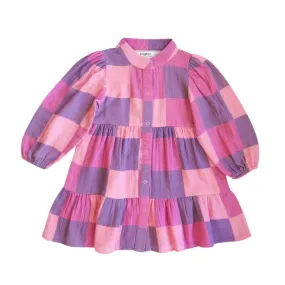 Purple Checkered Dress