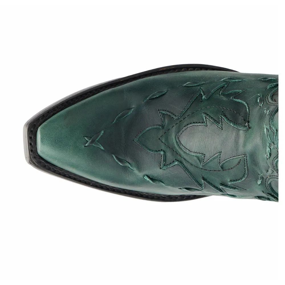 Reverie Overlay Corset Tooled-Inlay Snip Toe Cowboy Boots
