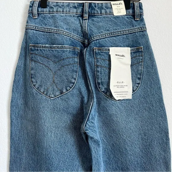 Rollas Elle Super High-Rise Relaxed Skinny Jean