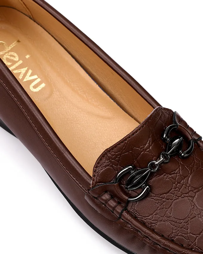 RUI-DVTH-006 Leather Loafers Round toecap