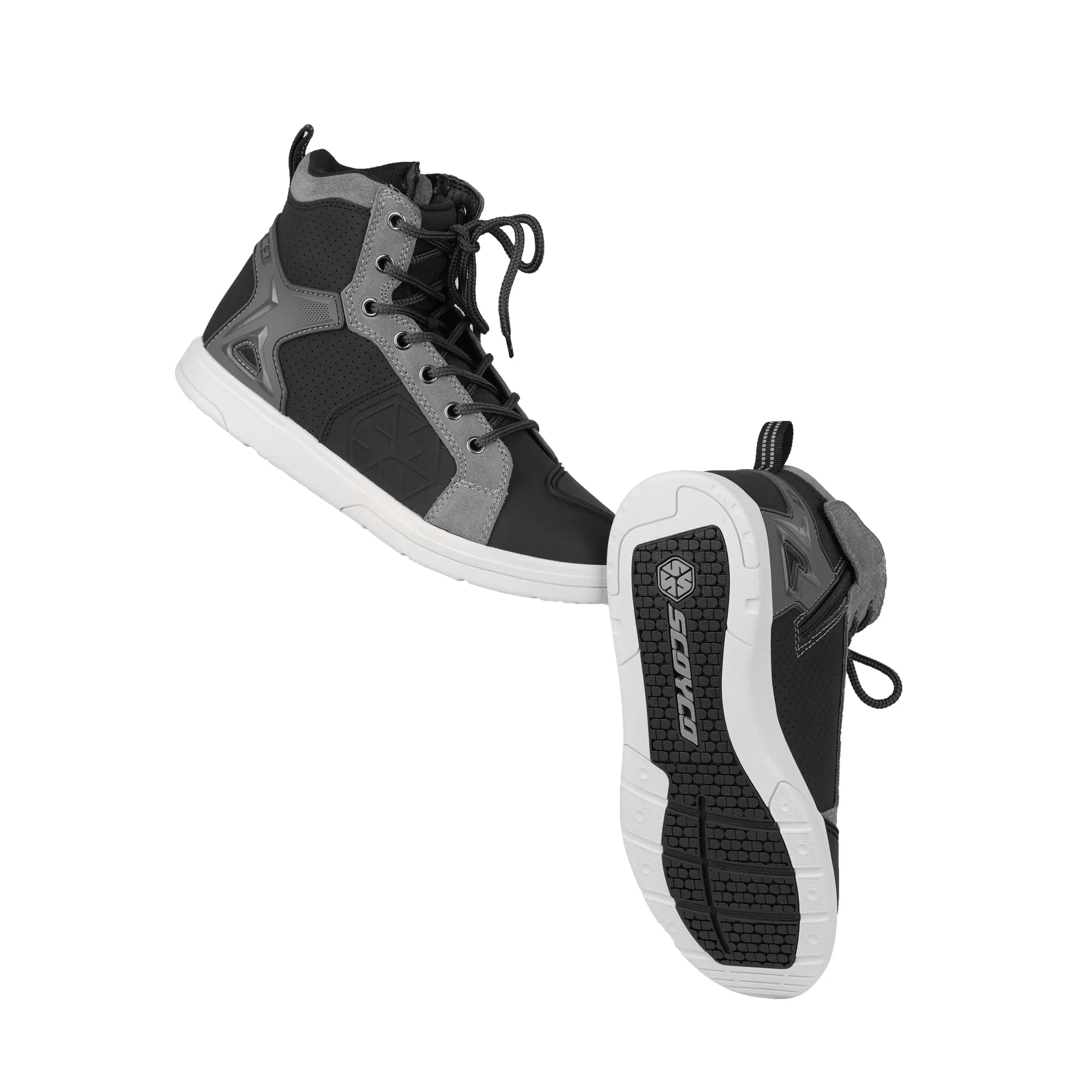 SCOYCO MT040 Motorcycle Boots Black/Grey-709520