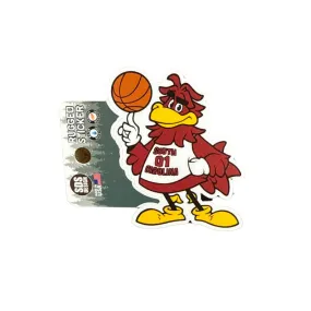 SOUTH CAROLINA GAMECOCKS 3.5" BASKETBALL COCKY RUGGED STICKER