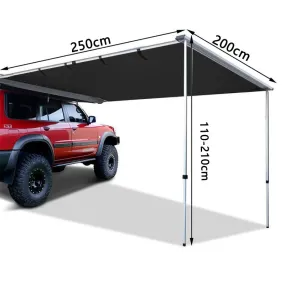 style: Black glue 2x2.5 - Car Sunshade Rainproof Camping