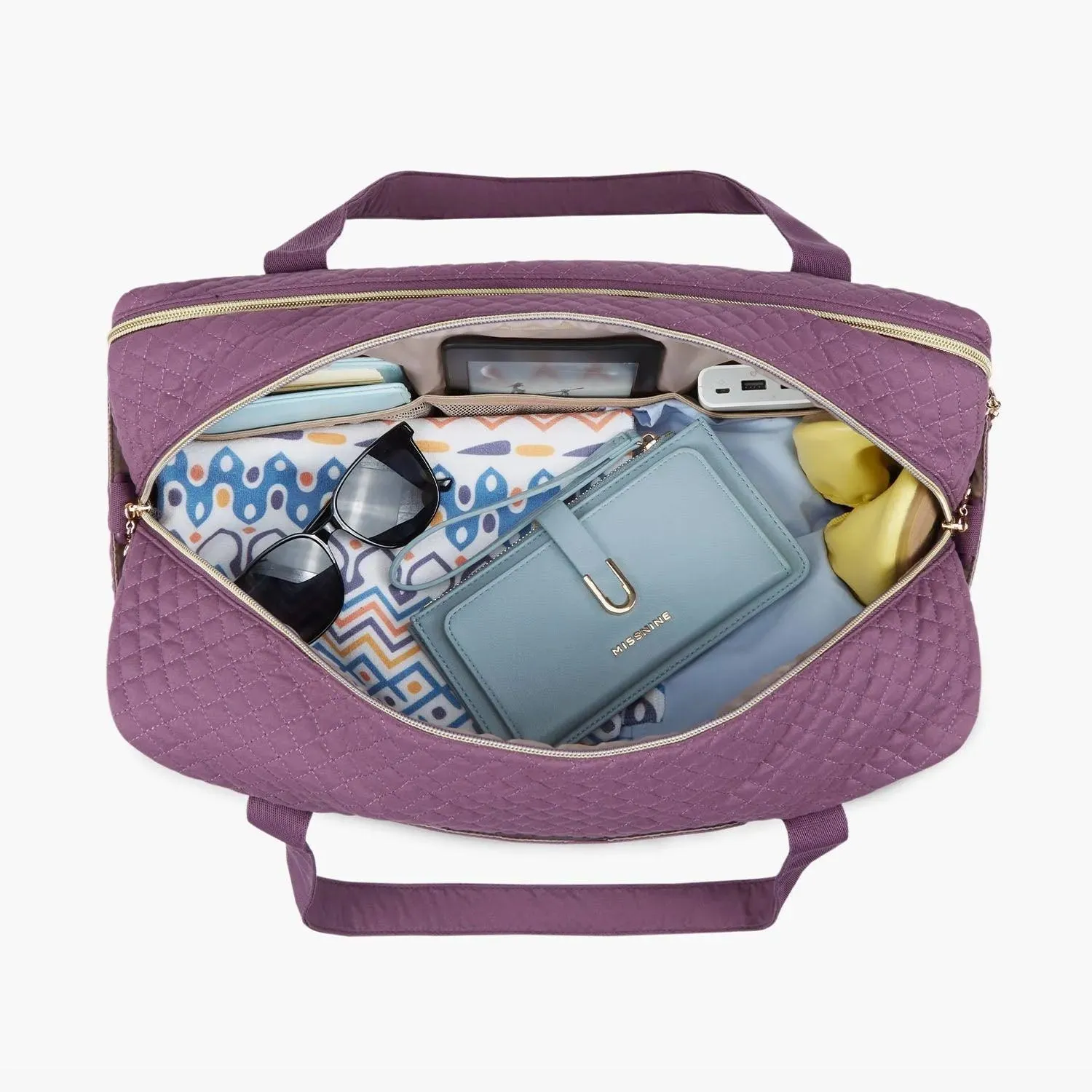 Weekender Overnight Bag Large Carry-on Bag With Shoe Bag