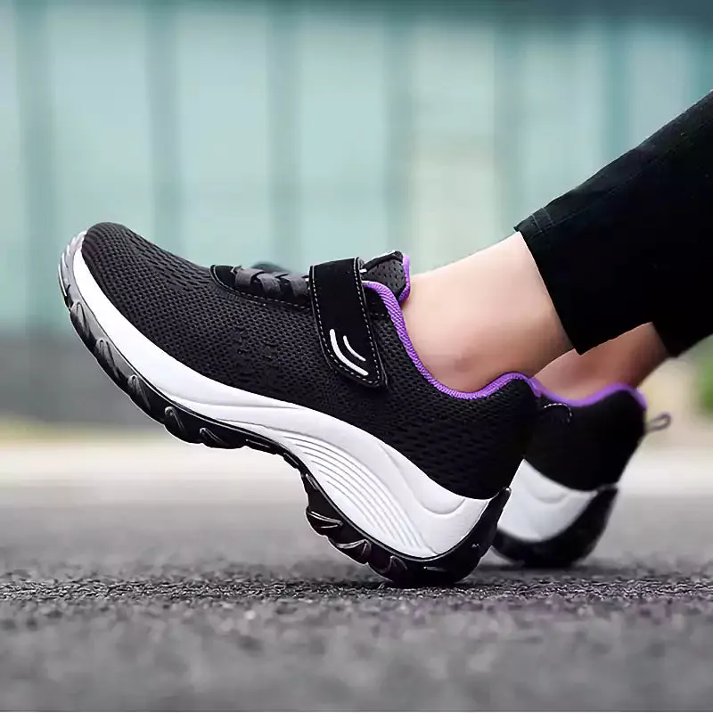 Women's Comfortable Woven Knit Orthopedic Sneakers