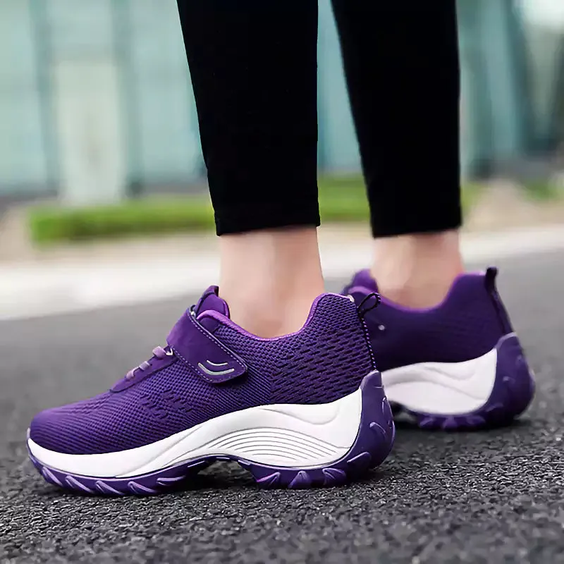 Women's Comfortable Woven Knit Orthopedic Sneakers
