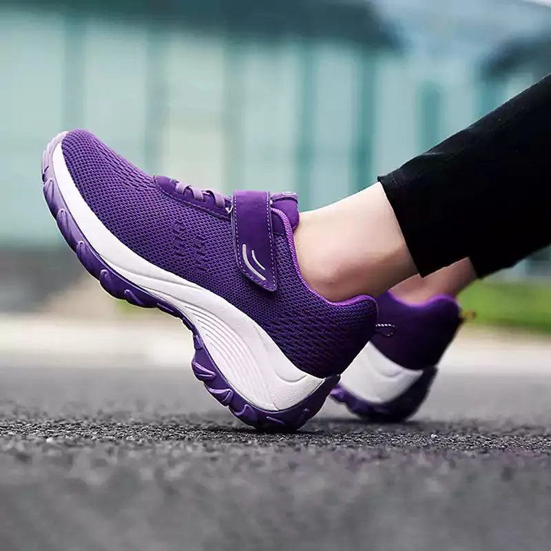Women's Comfortable Woven Knit Orthopedic Sneakers