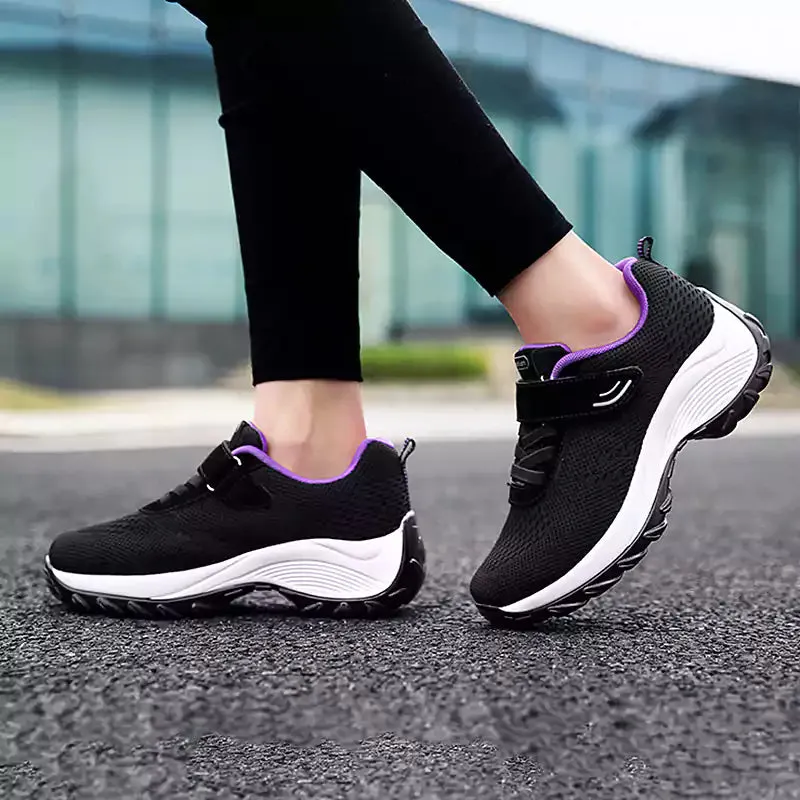Women's Comfortable Woven Knit Orthopedic Sneakers