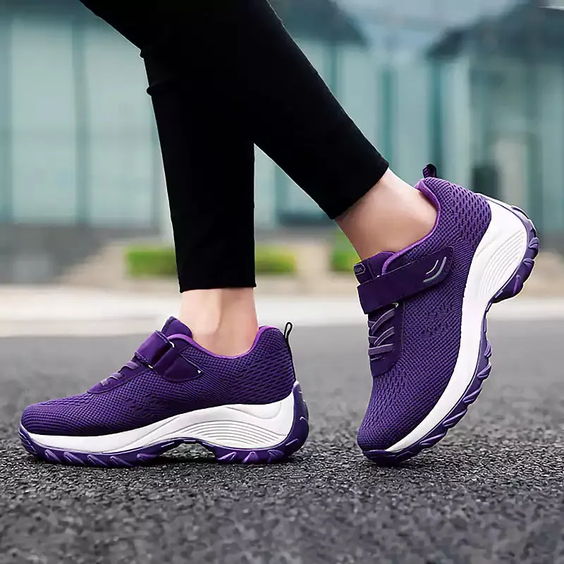 Women's Comfortable Woven Knit Orthopedic Sneakers