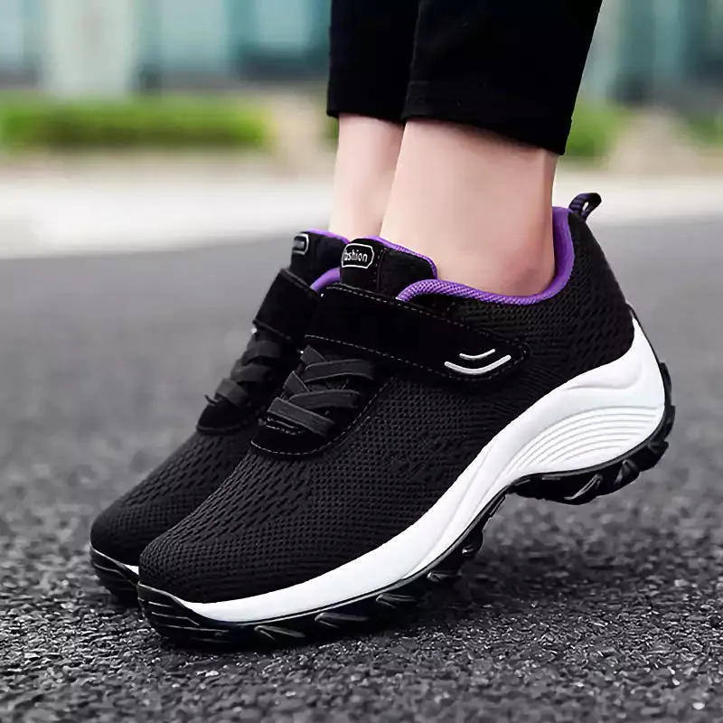 Women's Comfortable Woven Knit Orthopedic Sneakers