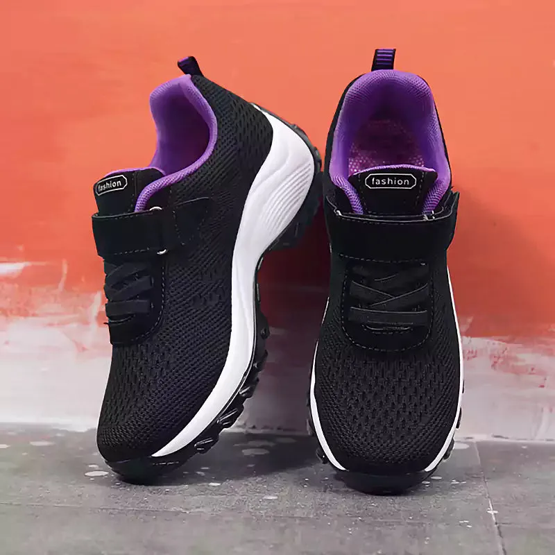 Women's Comfortable Woven Knit Orthopedic Sneakers